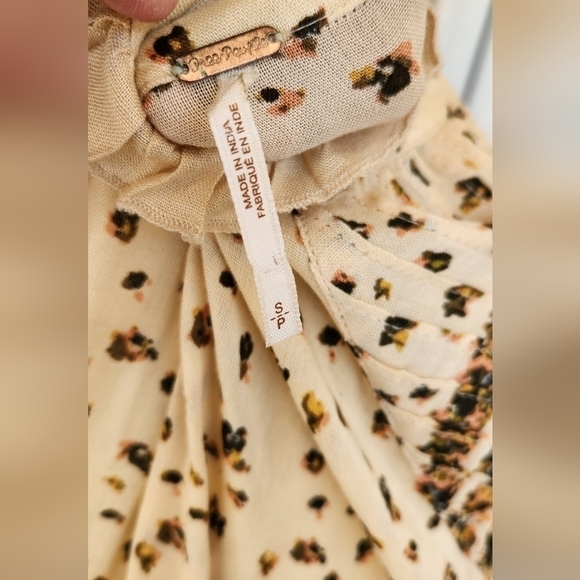 Free People Rare Feeling Tiered Printed Tassels Tie Maxi Dress - Picture 2 of 6